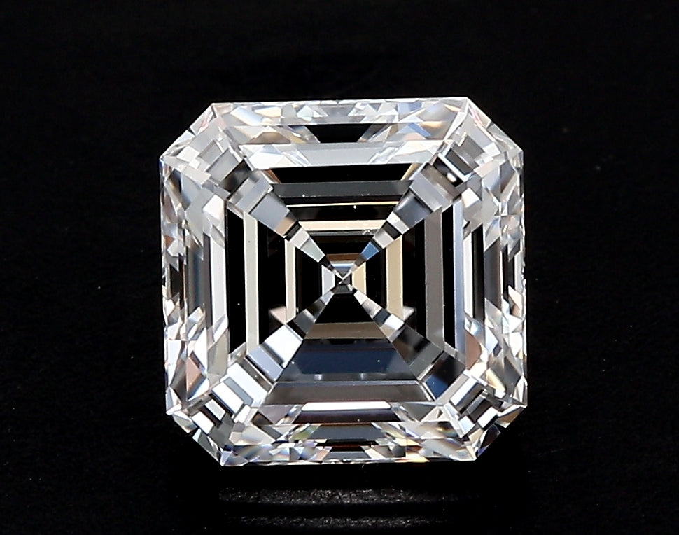 2.52 Carat Emerald Lab Diamond with  Cut Diamond in 14KT  view 1
