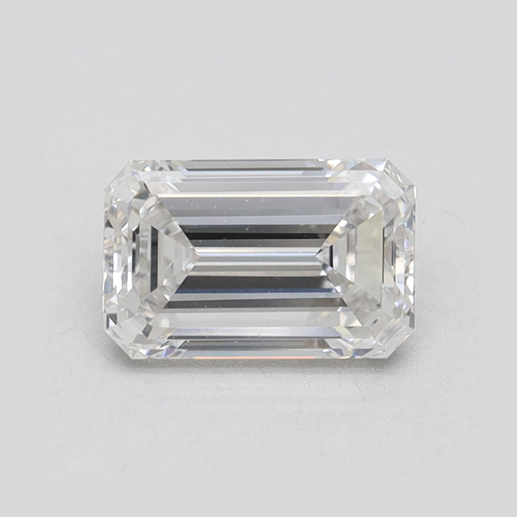 1.56 Carat Emerald Lab Diamond with  Cut Diamond in 14KT  view 1
