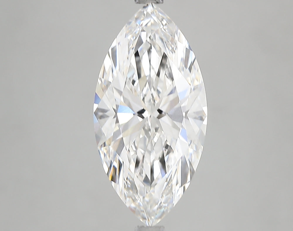 4.08 Carat Marquise Lab Diamond with  Cut Diamond in 14KT  view 1
