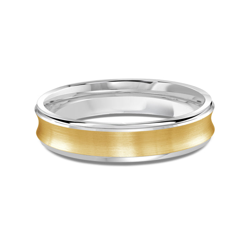 Two Tone Concave Men's Band