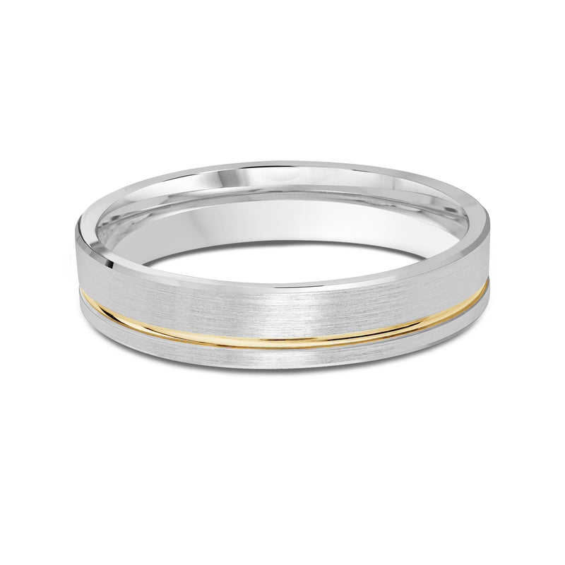 Two Tone Grooved Side Men's Band