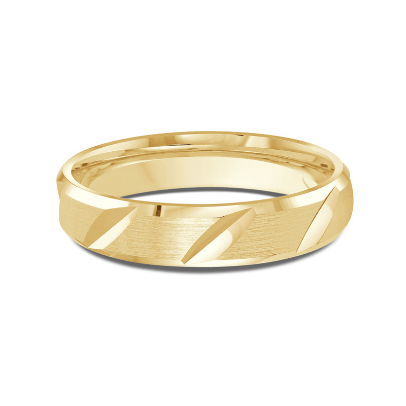 Grooved Diagonal Men's Band