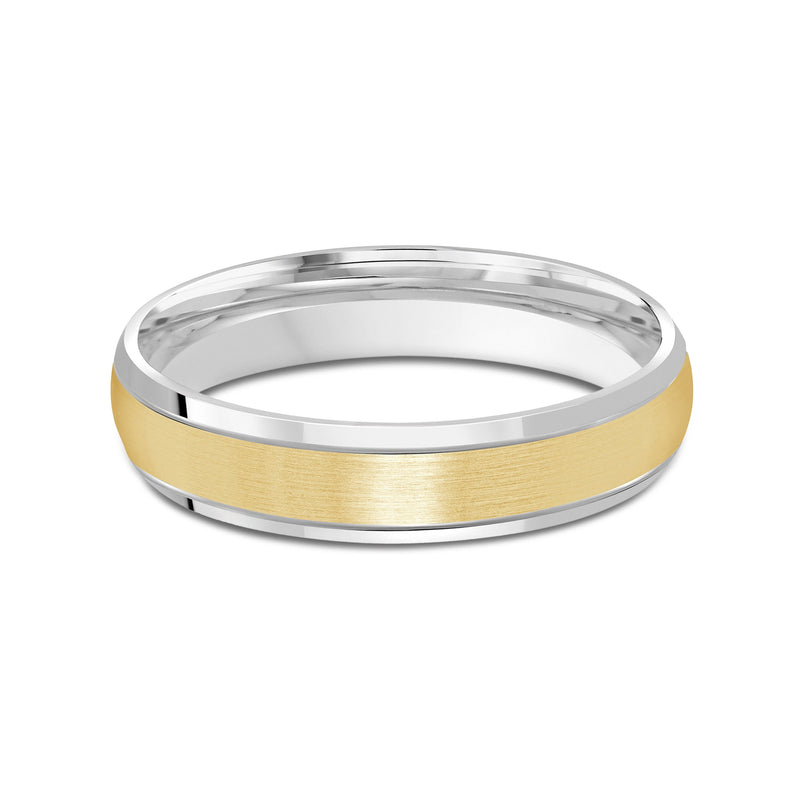 Two Tone Beveled Edge Men's Band