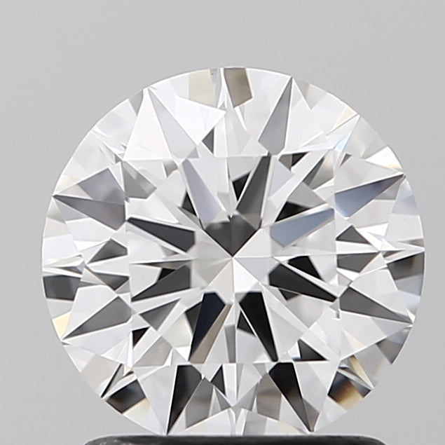 1.35 Carat Round Lab Diamond with  Cut Diamond in 14KT  view 1
