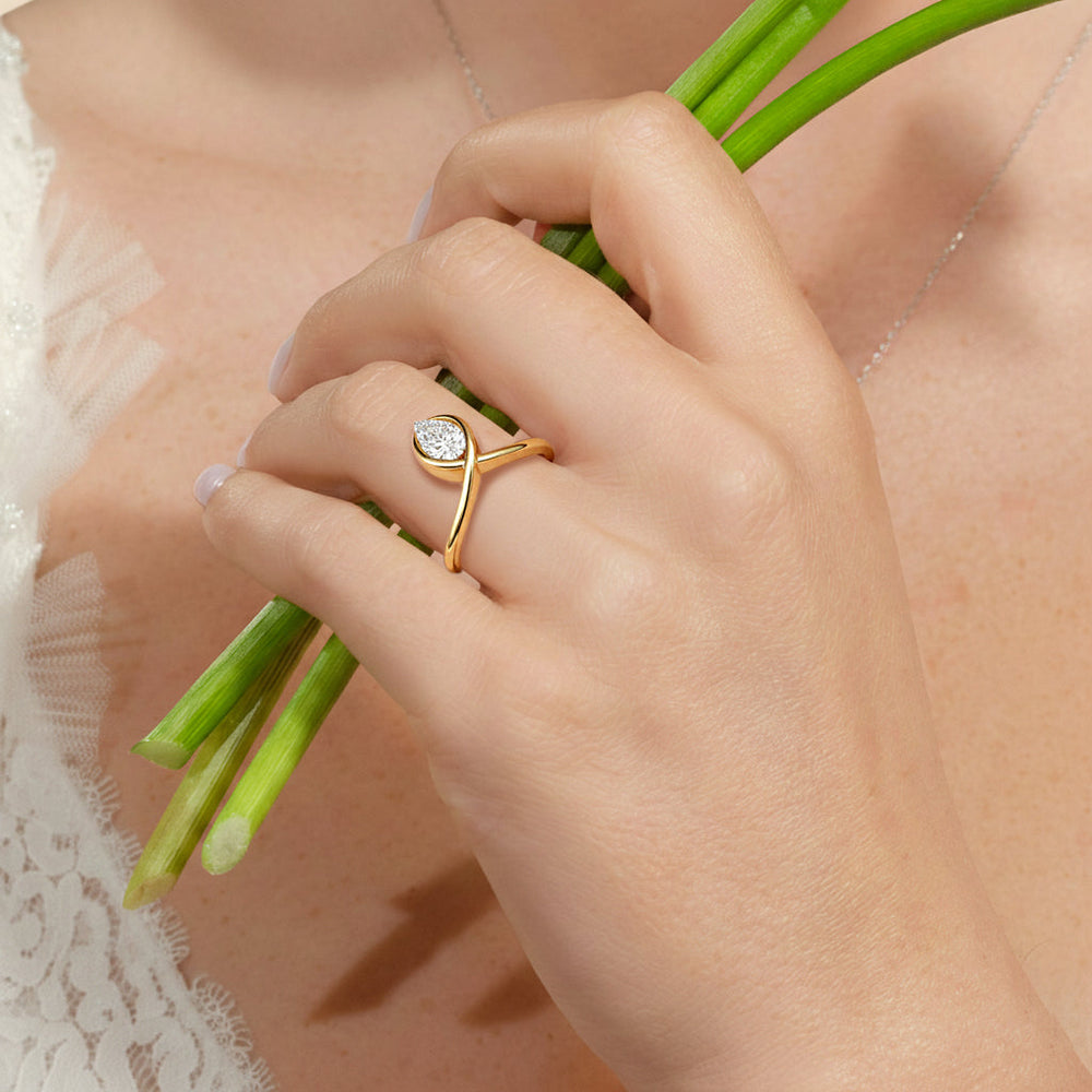 Model Wearing The Blythe Ring view