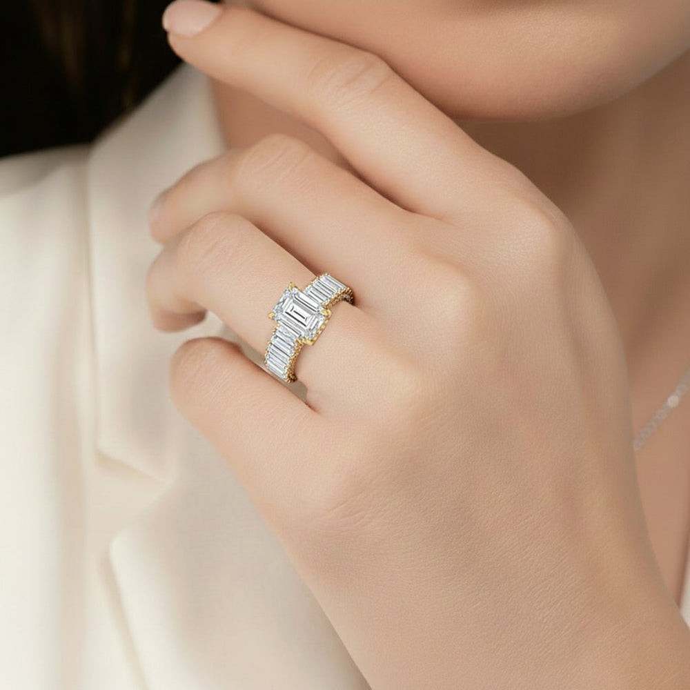 Model Wearing The Lauren Ring view