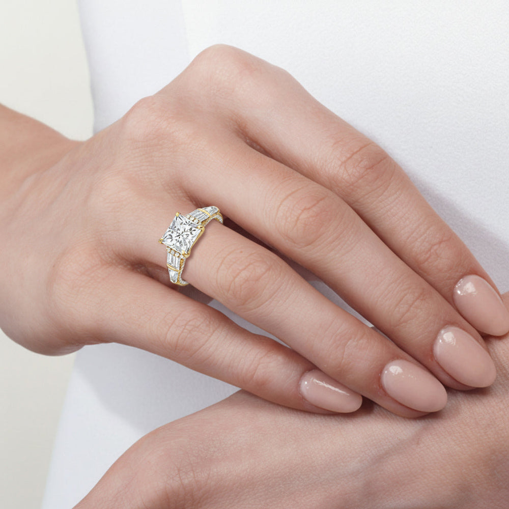 Model Wearing The Celeste Ring view