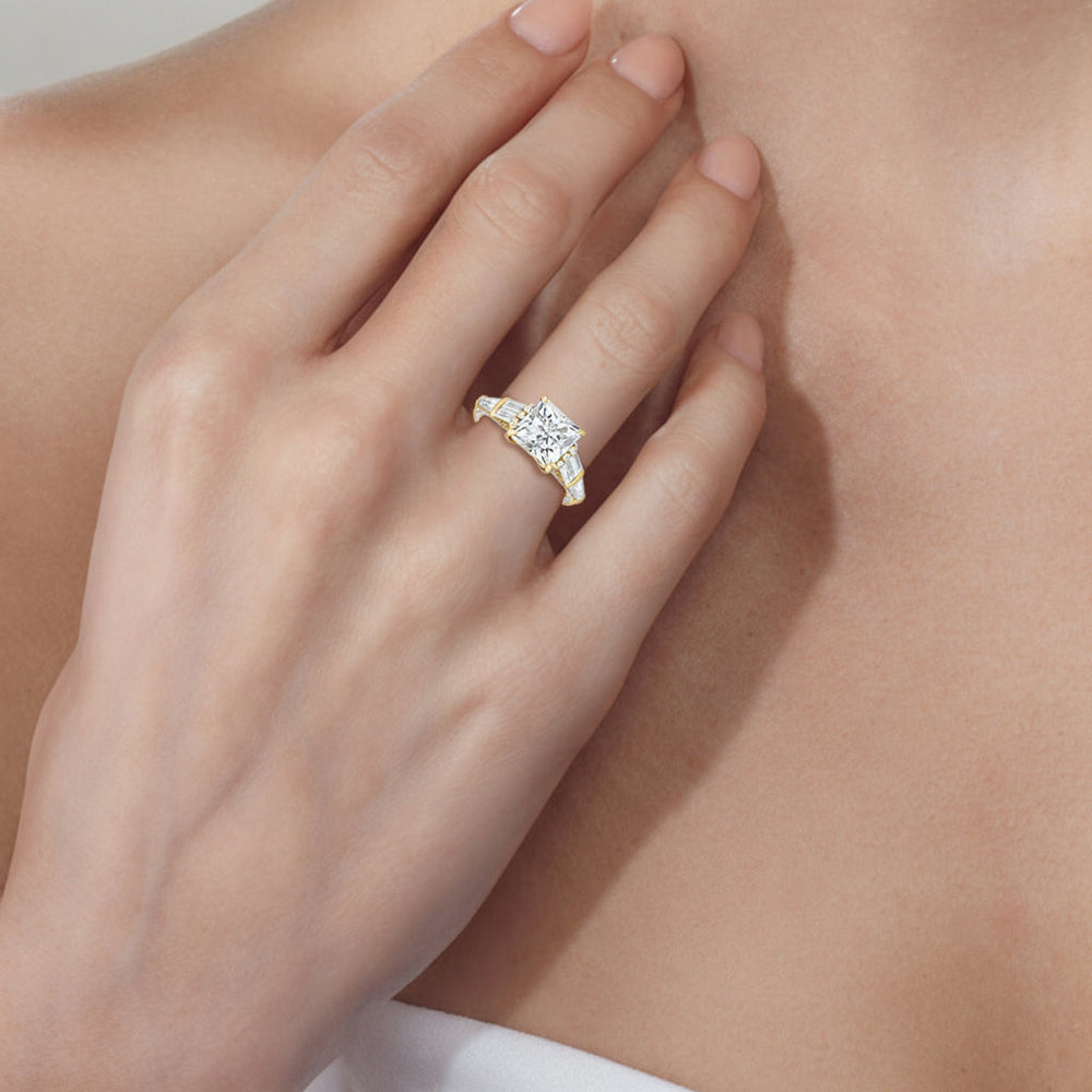 Model Wearing The Celeste Ring view