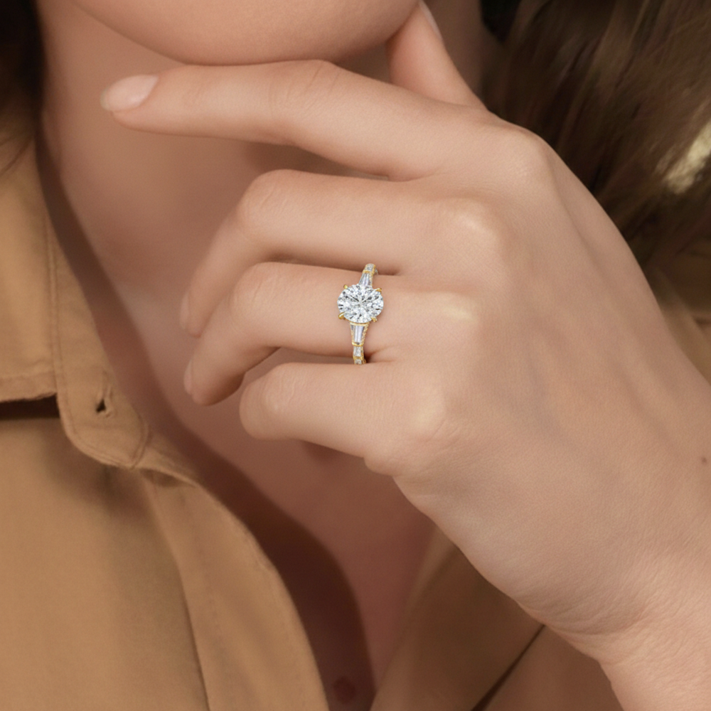 Model Wearing The Katherine Ring view