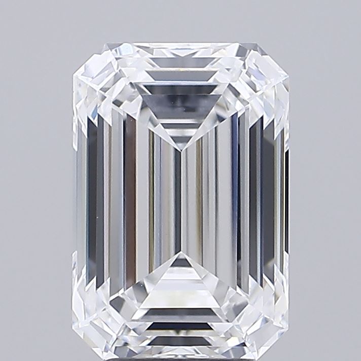 0.3 Carat Emerald Lab Diamond with  Cut Diamond in 14KT  view 1
