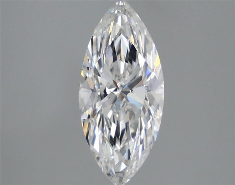 3.6 Carat Marquise Lab Diamond with  Cut Diamond in 14KT  view 1
