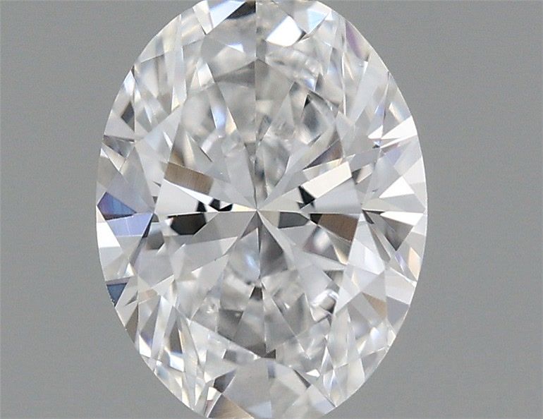 7.05 Carat Oval Lab Diamond with  Cut Diamond in 14KT  view 1
