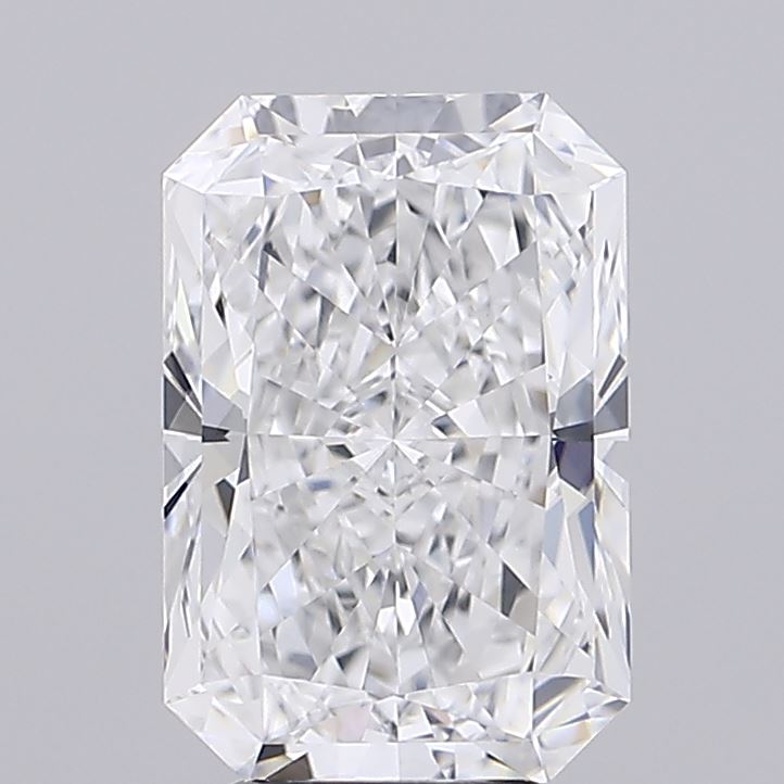 5.02 Carat Radiant Lab Diamond with  Cut Diamond in 14KT  view 1
