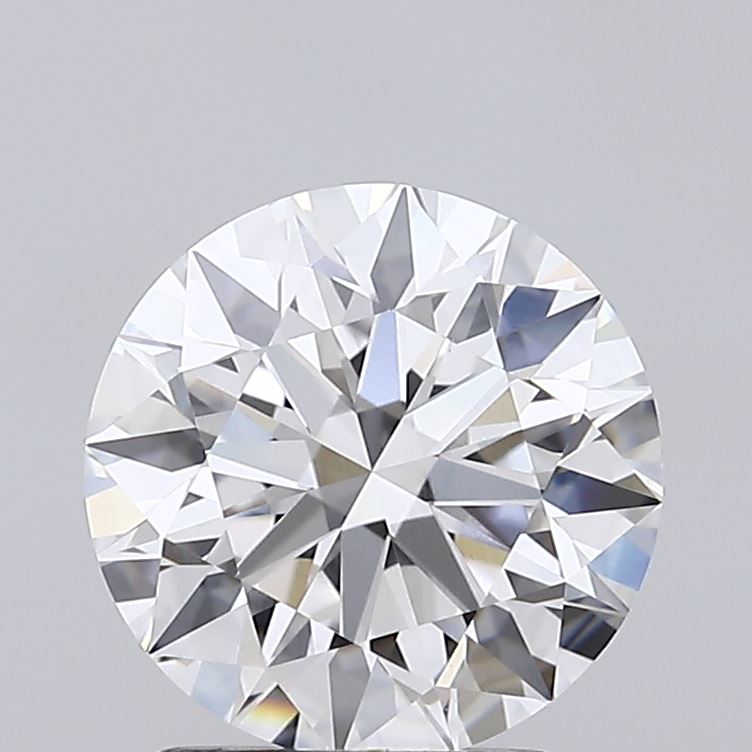 3.5 Carat Round Lab Diamond with  Cut Diamond in 14KT  view 1
