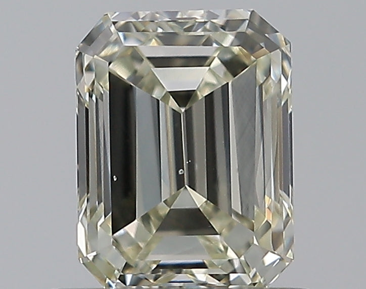 0.76 Carat Emerald Natural Diamond with  Cut Diamond in 14KT  view 1
