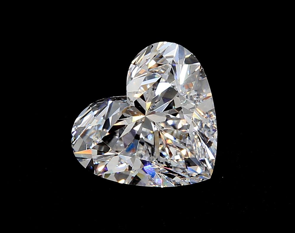 1.59 Carat Heart Lab Diamond with  Cut Diamond in 14KT  view 1
