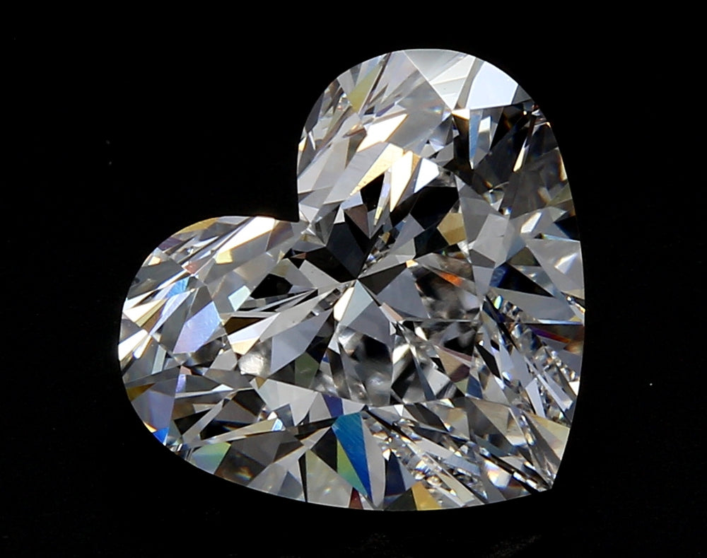 1.33 Carat Heart Lab Diamond with  Cut Diamond in 14KT  view 1
