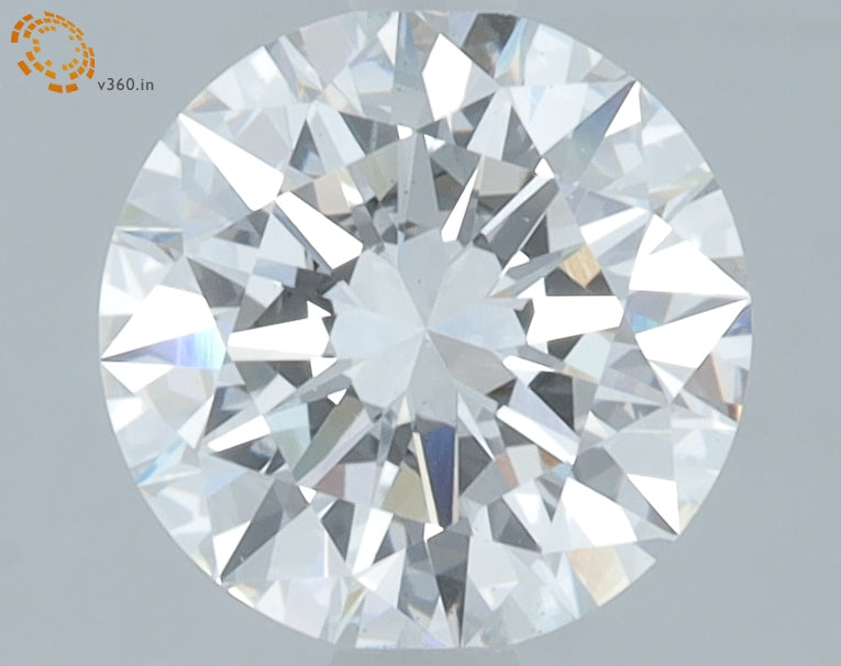 2.01 Carat Round Lab Diamond with  Cut Diamond in 14KT  view 1
