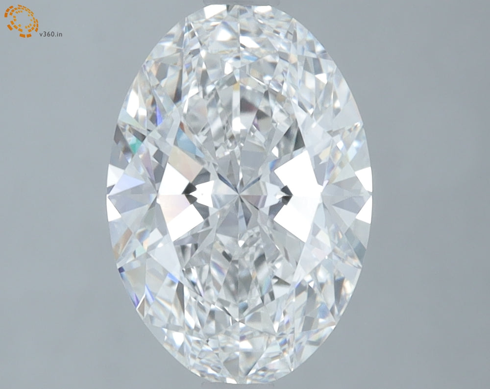 2.1 Carat Oval Lab Diamond with  Cut Diamond in 14KT  view 1
