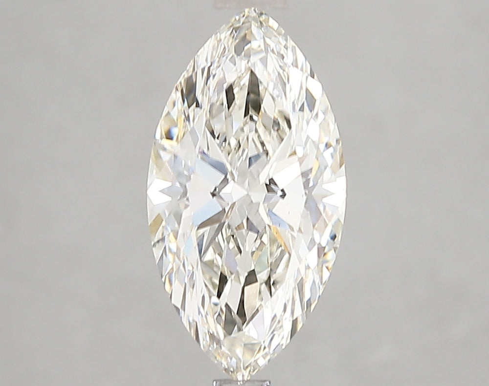 2.1 Carat Marquise Lab Diamond with  Cut Diamond in 14KT  view 1
