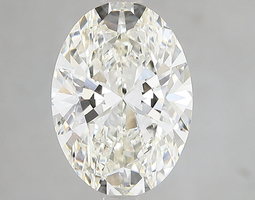 3.11 Carat Oval Lab Diamond with  Cut Diamond in 14KT  view 1
