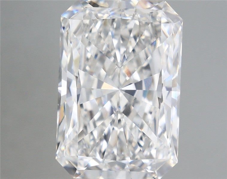 5.29 Carat Radiant Lab Diamond with  Cut Diamond in 14KT  view 1
