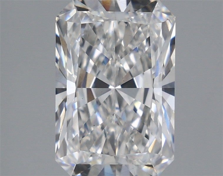 2.42 Carat Radiant Lab Diamond with  Cut Diamond in 14KT  view 1
