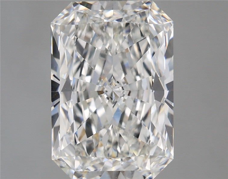5.11 Carat Radiant Lab Diamond with  Cut Diamond in 14KT  view 1
