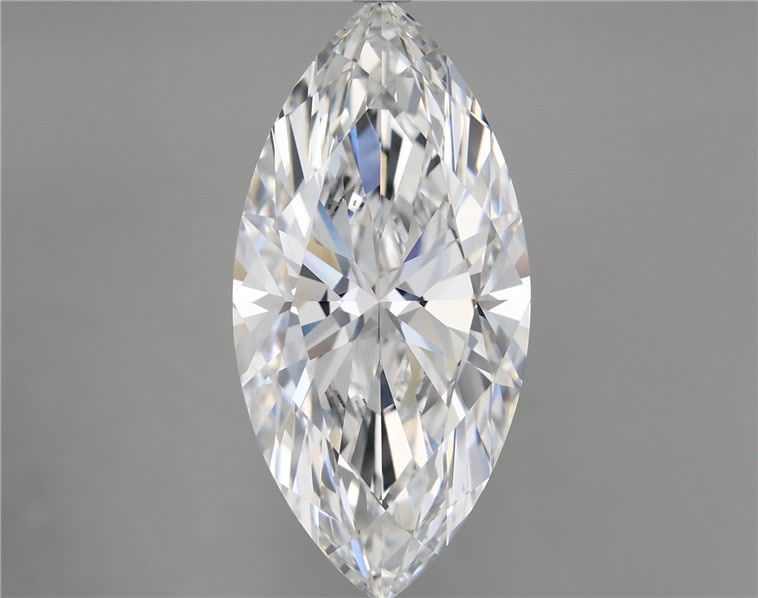 6.3 Carat Marquise Lab Diamond with  Cut Diamond in 14KT  view 1
