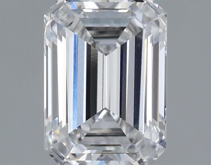 1.46 Carat Emerald Lab Diamond with  Cut Diamond in 14KT  view 1
