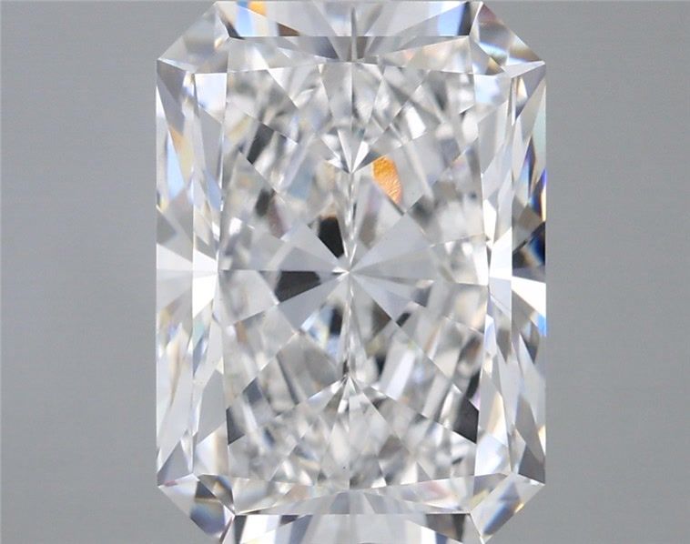 5.3 Carat Radiant Lab Diamond with  Cut Diamond in 14KT  view 1
