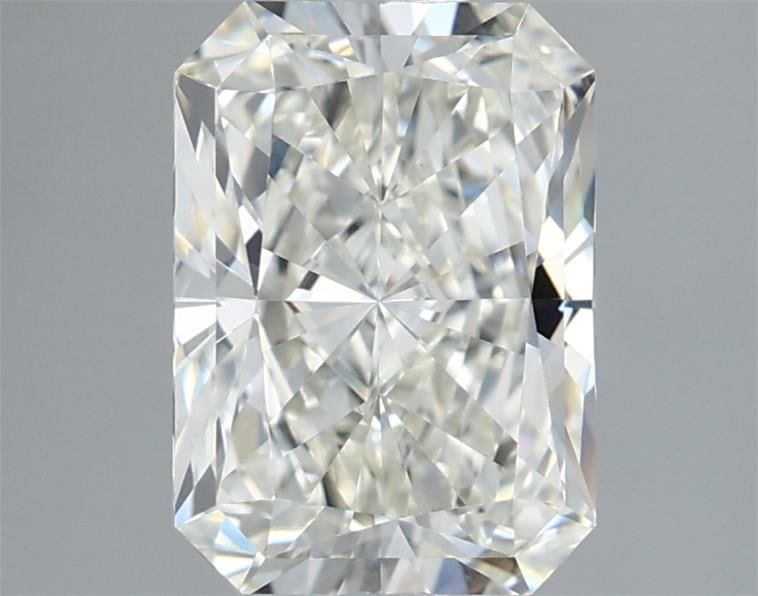 2.03 Carat Radiant Lab Diamond with  Cut Diamond in 14KT  view 1
