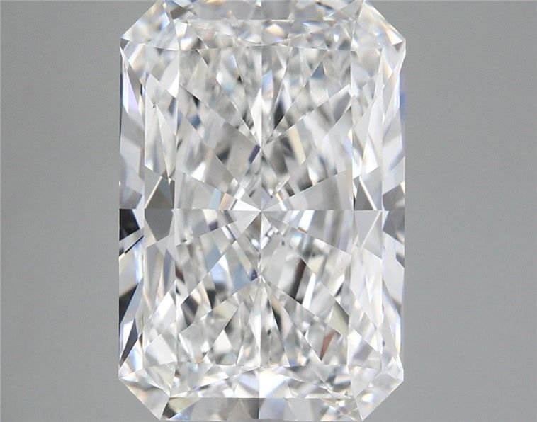 5.75 Carat Radiant Lab Diamond with  Cut Diamond in 14KT  view 1
