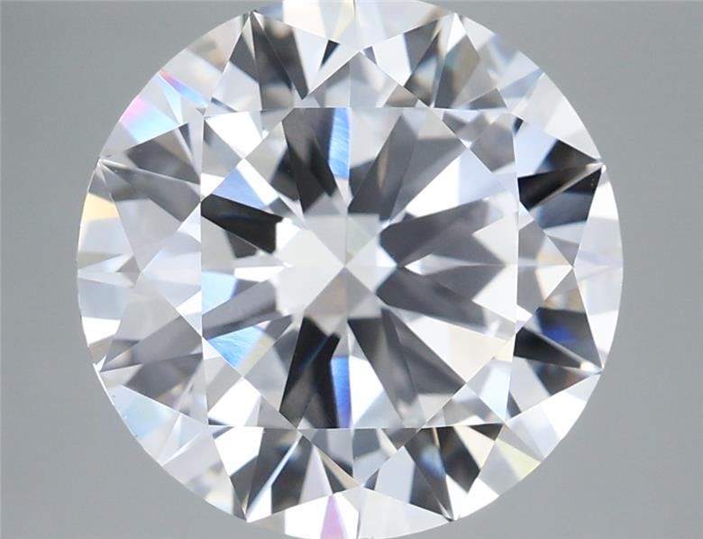 6.41 Carat Round Lab Diamond with  Cut Diamond in 14KT  view 1
