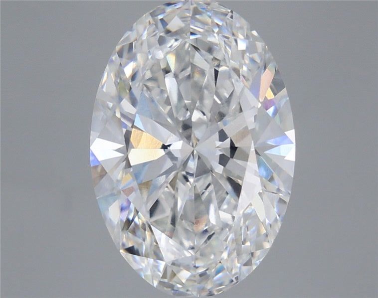6.1 Carat Oval Lab Diamond with  Cut Diamond in 14KT  view 1
