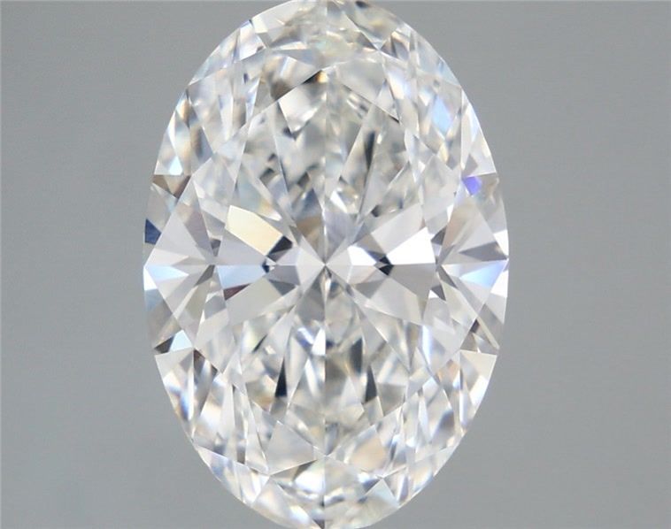 5.09 Carat Oval Lab Diamond with  Cut Diamond in 14KT  view 1

