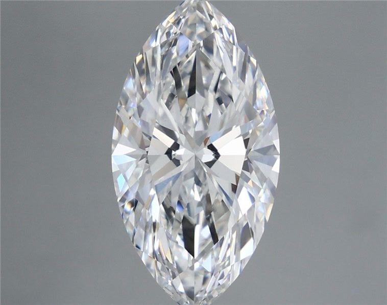 5.03 Carat Marquise Lab Diamond with  Cut Diamond in 14KT  view 1
