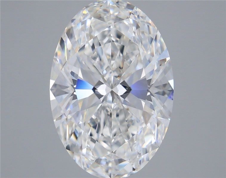 5.59 Carat Oval Lab Diamond with  Cut Diamond in 14KT  view 1

