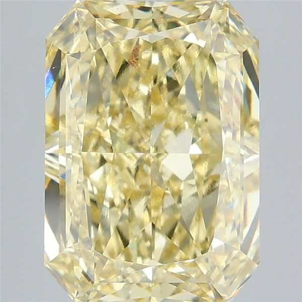 5.03 Carat Radiant Lab Diamond with  Cut Diamond in 14KT  view 1
