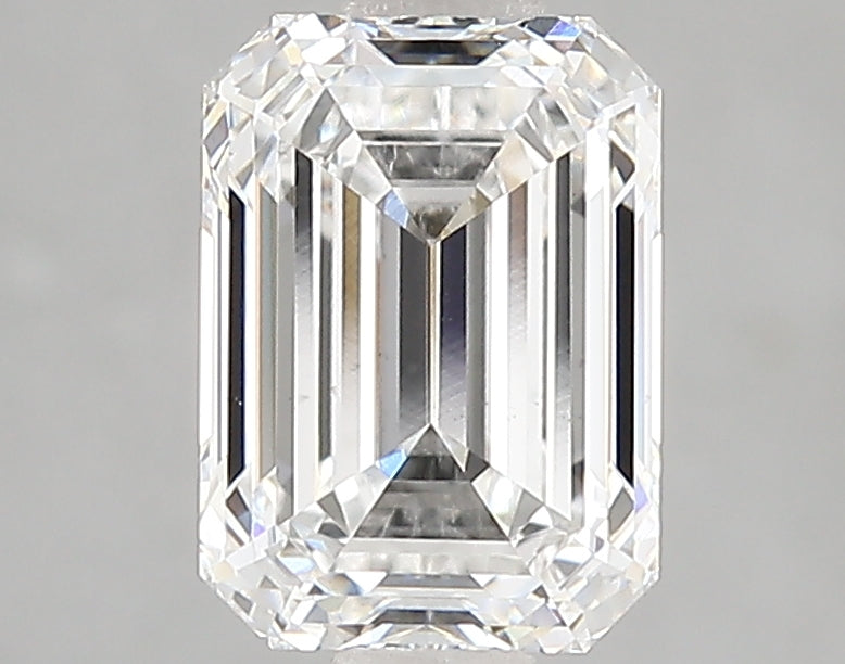 2.08 Carat Emerald Lab Diamond with  Cut Diamond in 14KT  view 1
