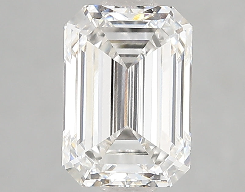 2.08 Carat Emerald Lab Diamond with  Cut Diamond in 14KT  view 1
