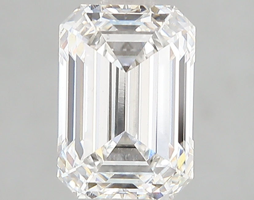 2.0 Carat Emerald Lab Diamond with  Cut Diamond in 14KT  view 1

