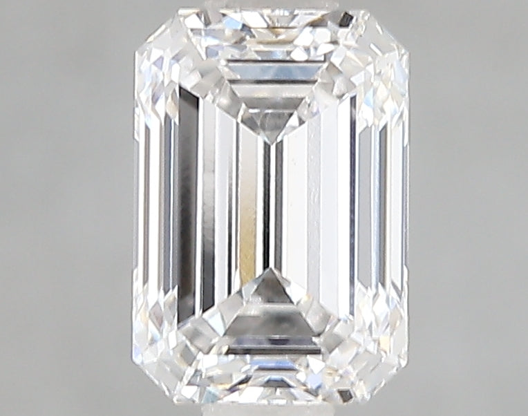 1.51 Carat Emerald Lab Diamond with  Cut Diamond in 14KT  view 1

