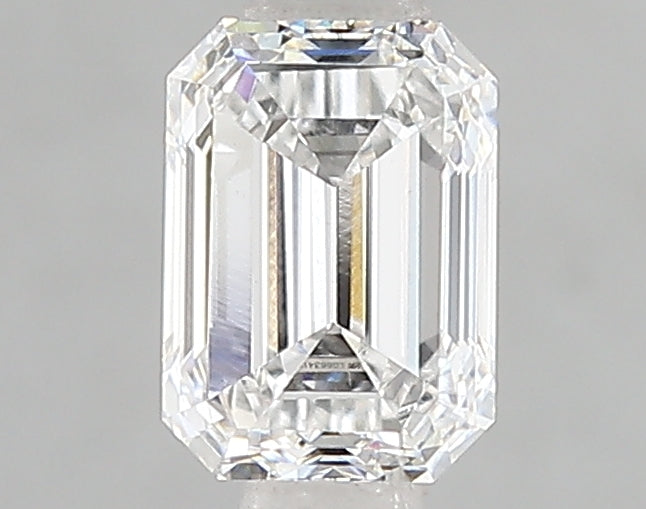 1.03 Carat Emerald Lab Diamond with  Cut Diamond in 14KT  view 1
