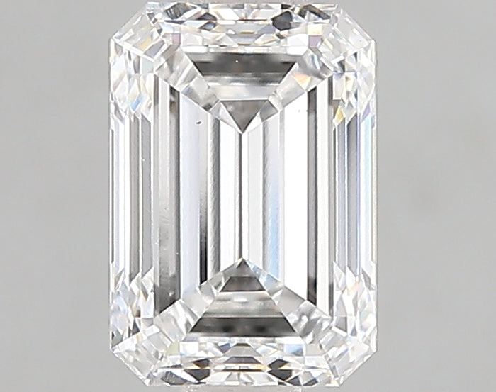 1.6 Carat Emerald Lab Diamond with  Cut Diamond in 14KT  view 1
