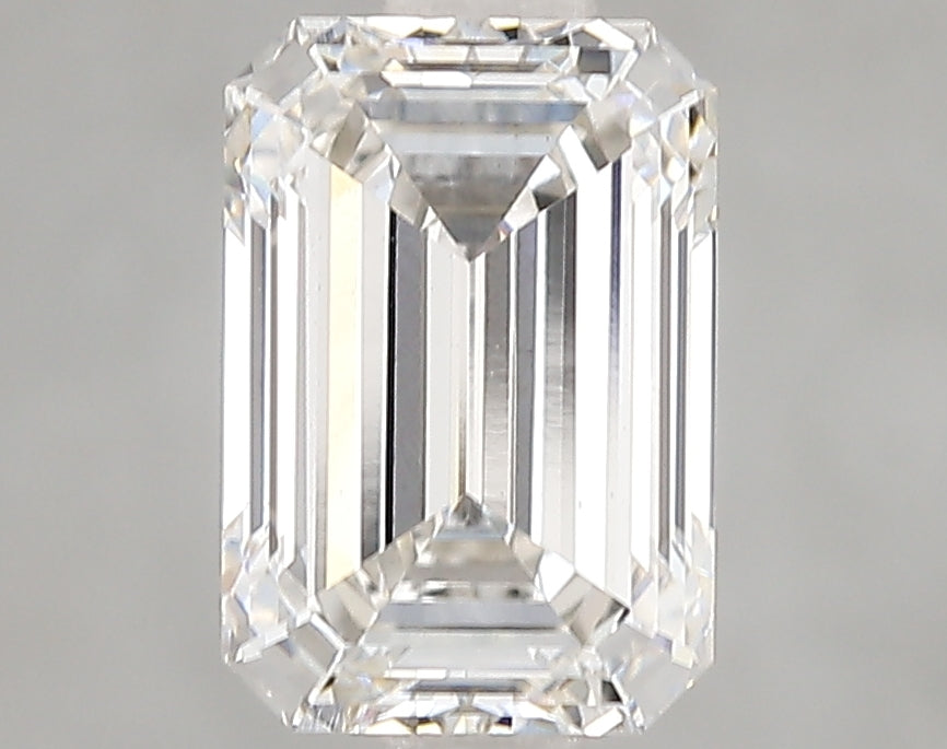 2.08 Carat Emerald Lab Diamond with  Cut Diamond in 14KT  view 1
