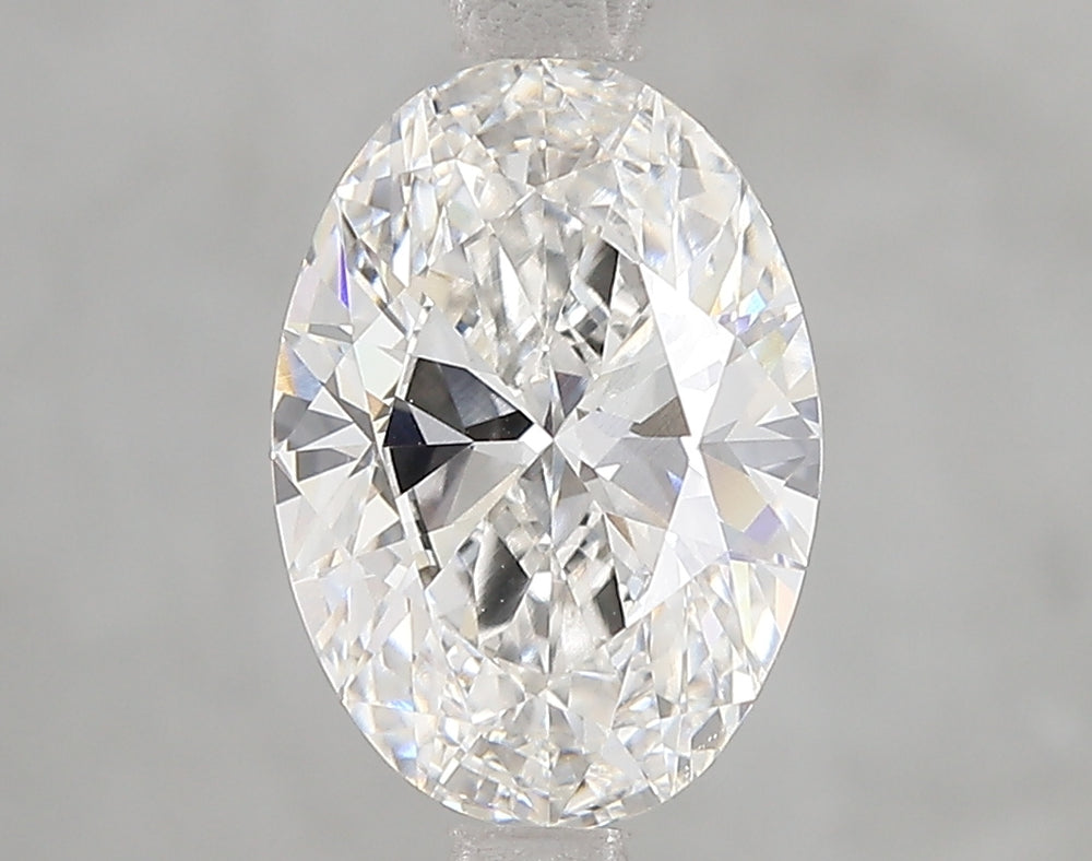 2.51 Carat Oval Lab Diamond with  Cut Diamond in 14KT  view 1

