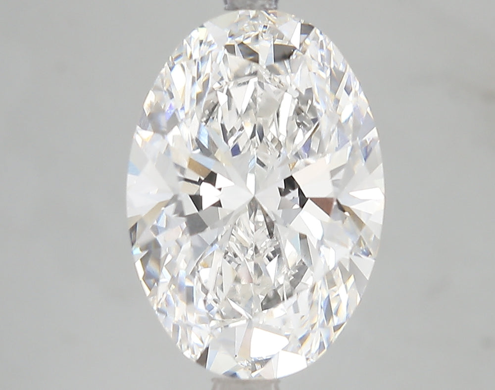 5.17 Carat Oval Lab Diamond with  Cut Diamond in 14KT  view 1

