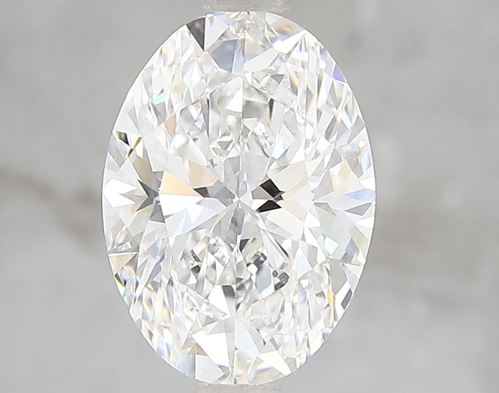 3.1 Carat Oval Lab Diamond with  Cut Diamond in 14KT  view 1
