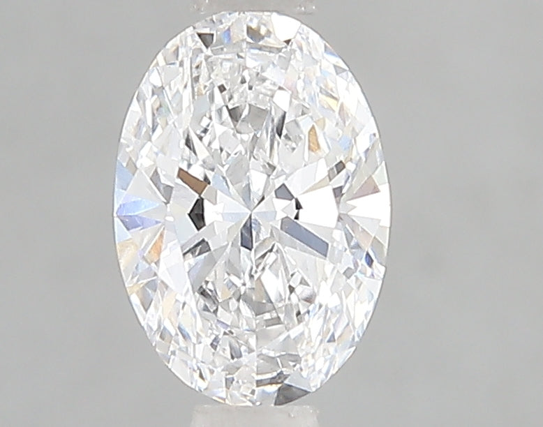 1.0 Carat Oval Lab Diamond with  Cut Diamond in 14KT  view 1
